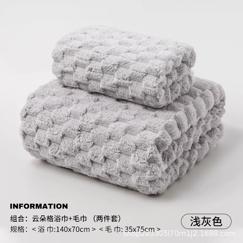 2024 nueva toalla de baño envuelta para mujeres coral veludo absorción rápida no seco toalla envuelta para adultos toallas gruesas