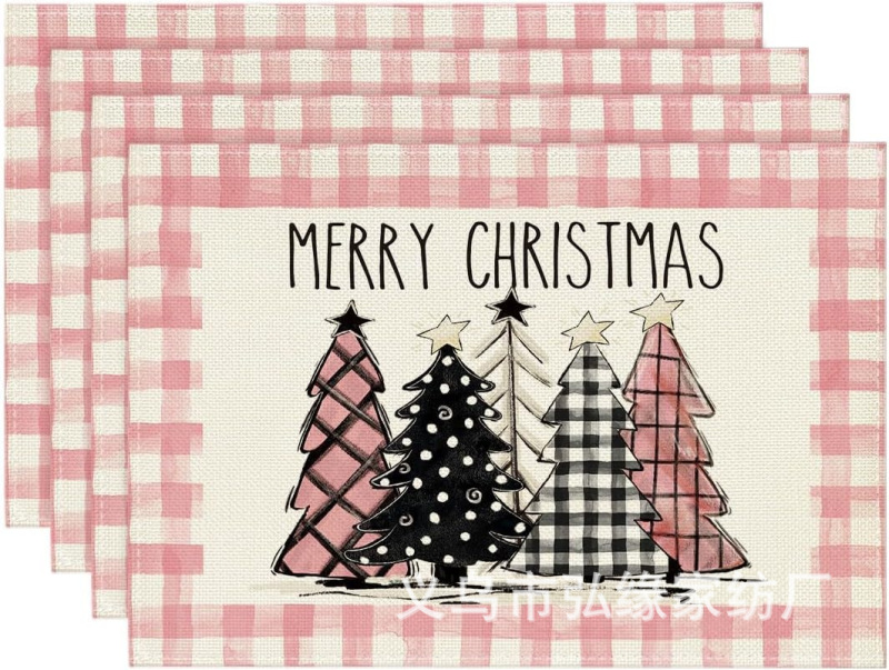 国境を越えた新しいクリスマス装飾クリスマステーブル旗クリエイティブクリスマステーブルクロステーブルマットクリスマステーブル装飾家の衣装|undefined