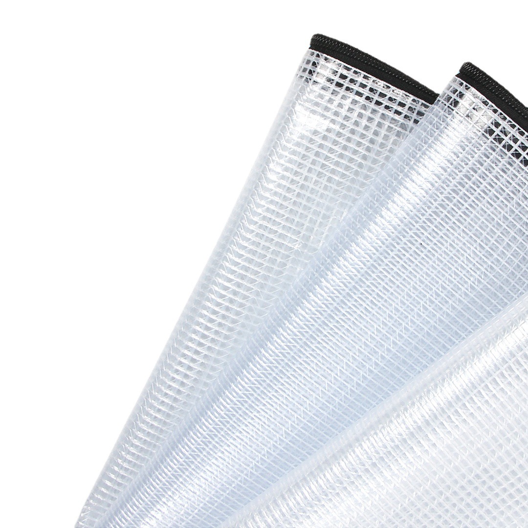 Para bolsa de malla transparente transfronteriza bolsa de identificación de bolsa de archivo con cremallera negra bolsa de boleto A3B4A4B5A5B6A6B8