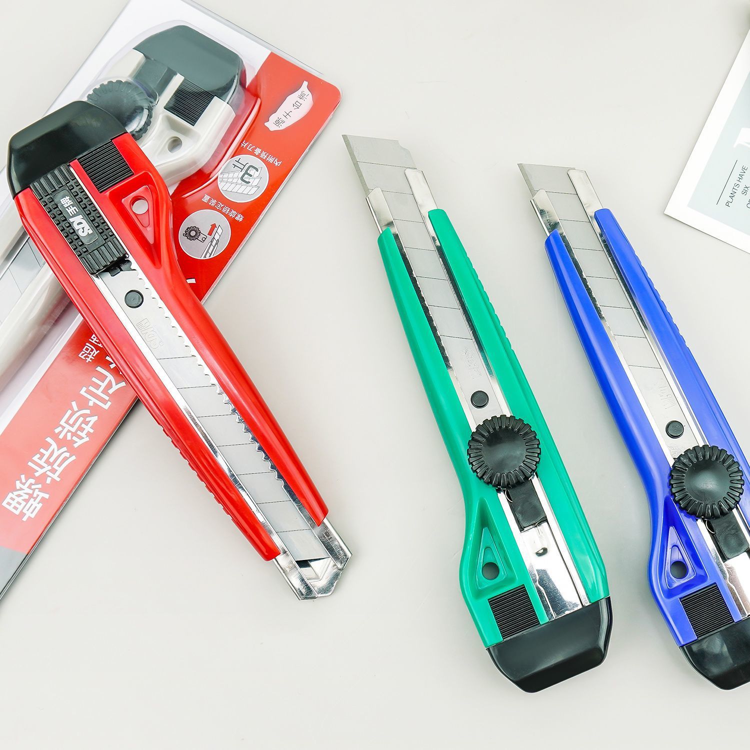 正品SDI手牌大介刀0425C美工刀螺旋锁定大美工刀碳钢刀片大裁纸刀