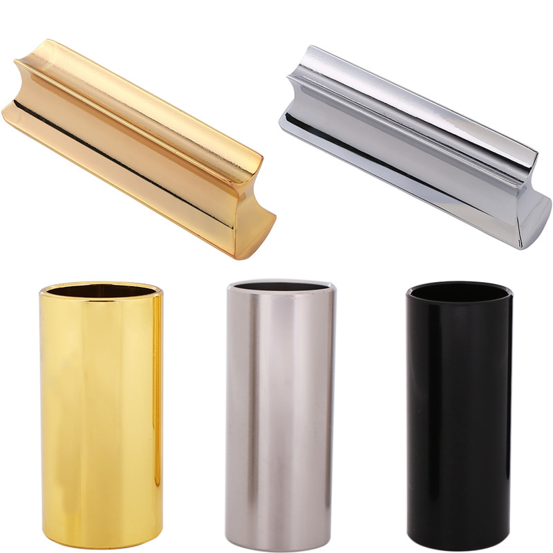 Electric Guitar Slide Bar, Metal Zinc Alloy Solid Guitar Slide Bar, Wood Folk Slide Tube, Slide Block
