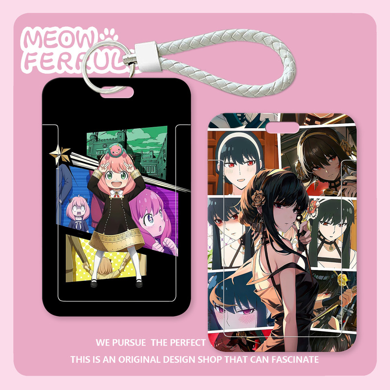 Spy-Themed Pretend Play Meal Card Holder, Japanese Anime Student Campus Card, High-Value Subway and Bus Card, Water Card, Id Card Protector Spy-Themed Pretend Play Meal Card Holder, Japanese Anime Student Campus Card, High-Value Subway and Bus Card, Water Card, Id Card Protector