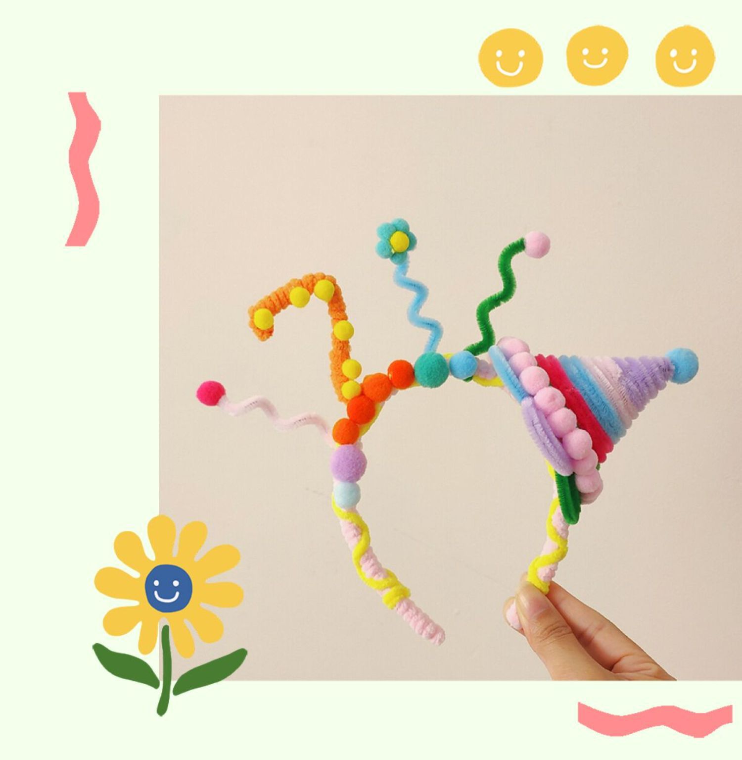 Women's Gender Handmade Design Casual, IG Style Style Women's IG Style Casual Hat Number Cloth Handmade Hair Band