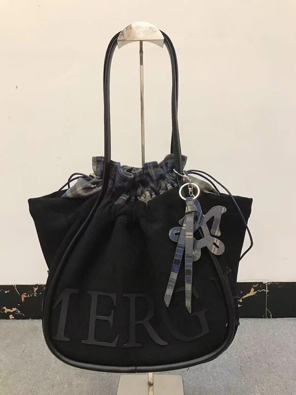 跨境泰国 MERGE中号麂皮绒托特包包2025新款通勤百搭手提单肩女包|undefined