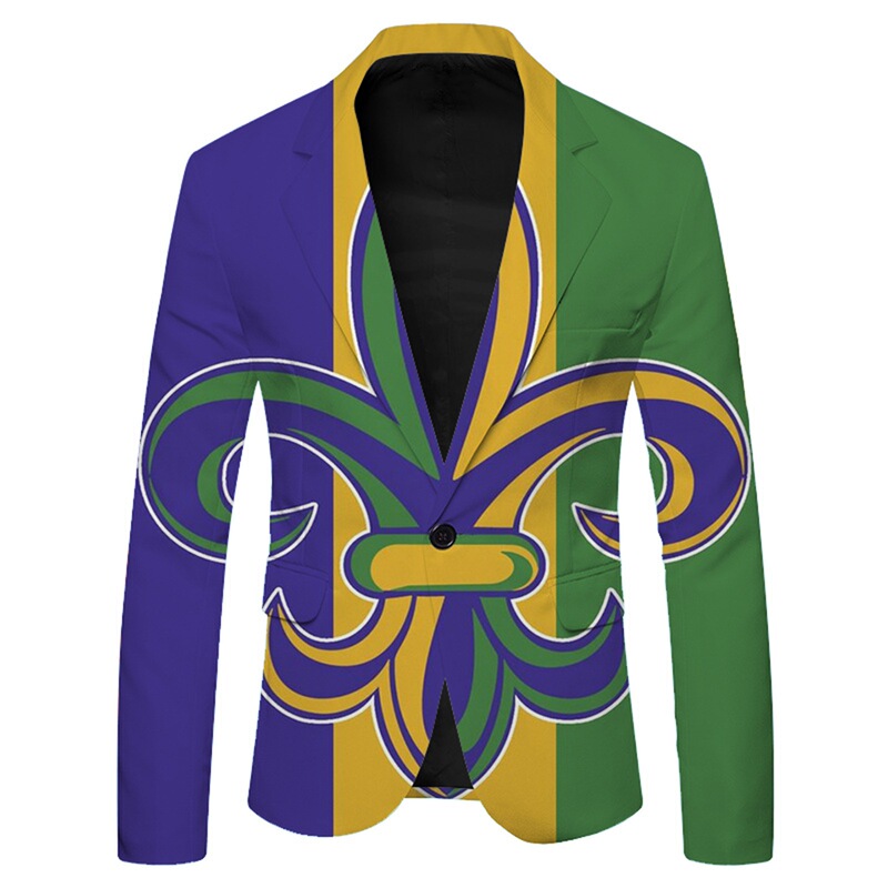 Carnival New Arrival Men's Printed Casual Suit Amazon Hot Selling Suit Jacket Men's Holiday Dress