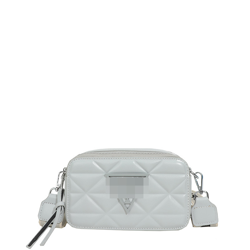 Bolso bandolera transfronterizo tendencia de moda femenina bolso de cámara de todo fósforo sentido de alta gama casual correa de hombro con bordado de rombo pequeño bolso cuadrado