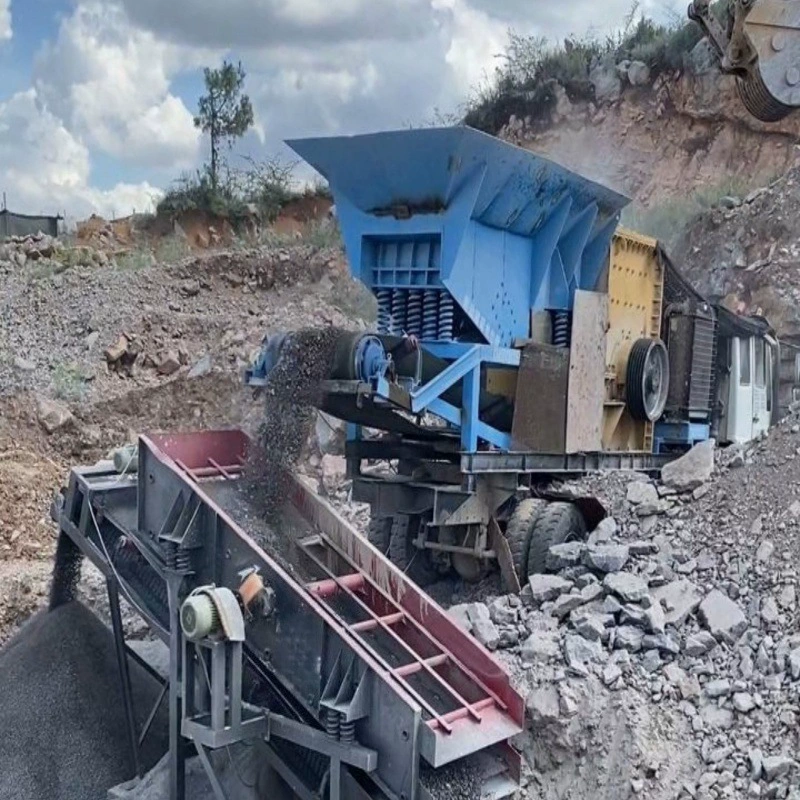 2025 новый малый мобильный дробильный станок от 1,5 миллиона, сельская машина для сноса, электрический привод, экономия топлива, бесплатная установка!