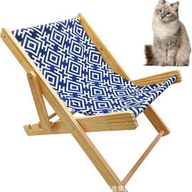 木质猫床可调节新款四季通用磨爪沙滩椅剑麻猫抓板猫躺椅猫爬架