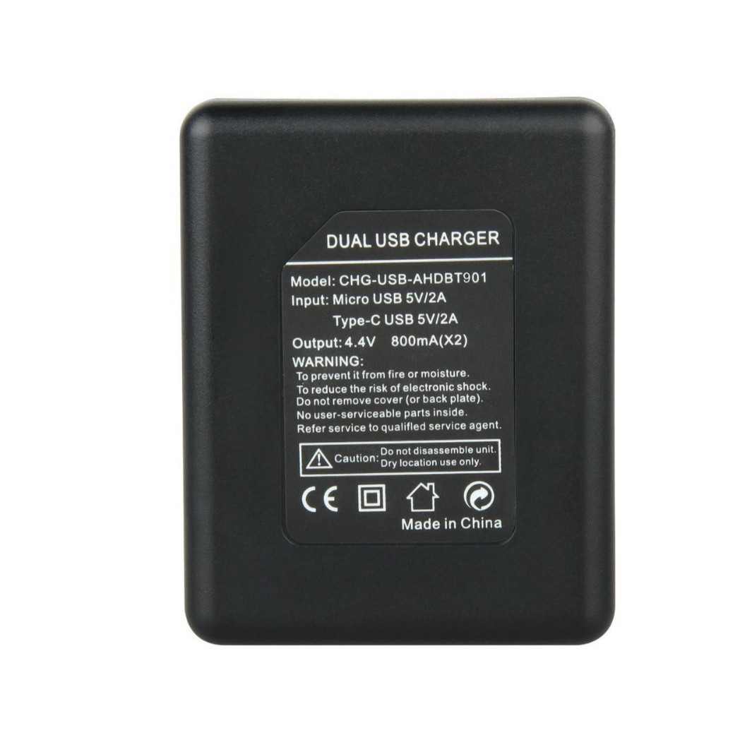 Shenfu Factory Direct Sales Suitable for GoPro AHDBT-901 Dual Charge GoPro Hero9 Battery Charger