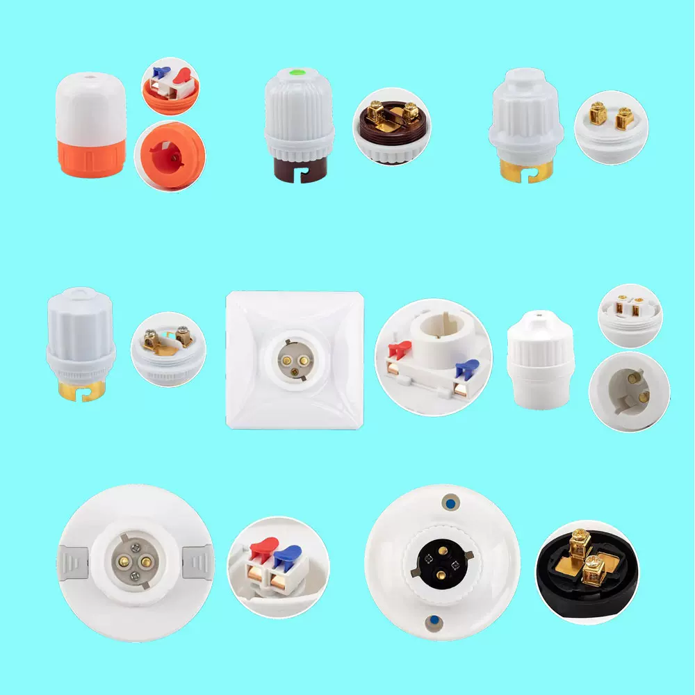 外贸B22卡口灯头系列  插口灯座 悬吊式卡口灯头 平装式卡口灯座