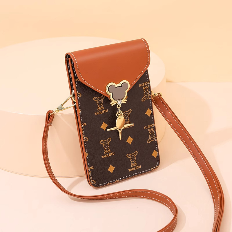 Touch Screen Mobile Phone Bag for Women 2026 Autumn and Winter New Style Single Shoulder Crossbody Bag Fashionable Vertical Small Bag for Women