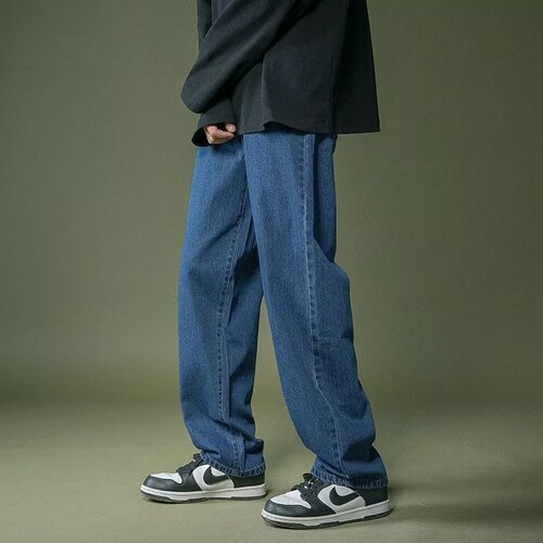 Men's Straight Leg Loose Spring Autumn 2024 New High-Waisted Slimming Petite Wide Leg Floor-Length Pants