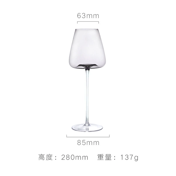 Transparent wineglass