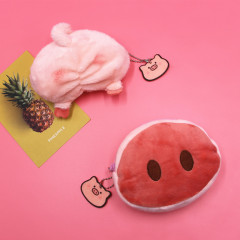 Cartoon Pig Nose Plush Coin Purse, Instagram Cute Mini Pig Butt Coin Bag, Card Holder for Girls, Heartfelt Storage Bag