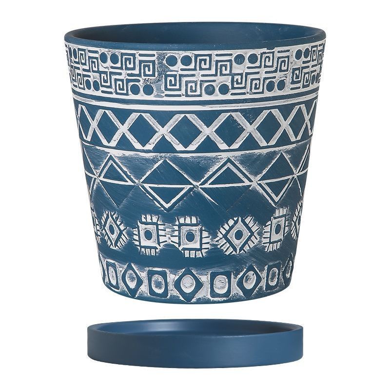 Blue with tray