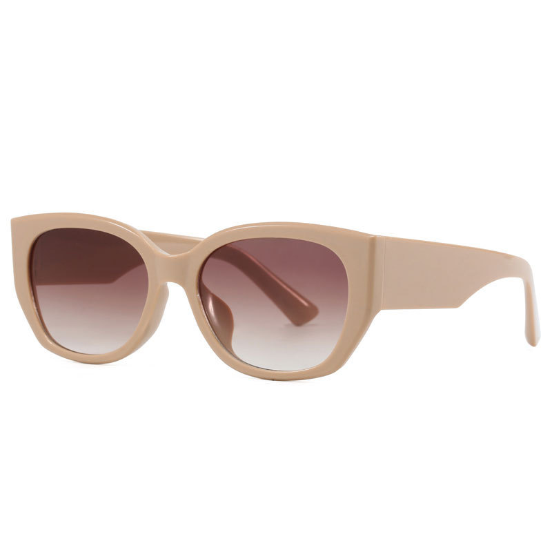 2025 nuevos y elegantes gafas de sol de moda retro ojo de gato europeas y americanas para hombres y mujeres gafas de sol de protección solar de estilo callejero con personalidad al aire libre