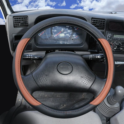 Steering wheel cover seasons leather