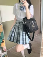 【Not Woven Summer JK】Аутентичная плиссированная юбка JK, универсальная короткая юбка в японском стиле, женская весенне-летняя униформа, юбка для девочек, короткий стиль