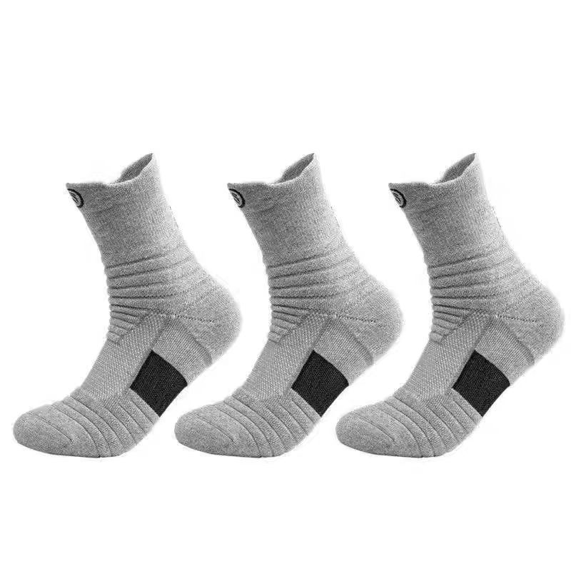 Men's Basketball Running, Marathon, Outdoor Fitness, Sports Socks For Adults, Thin Towel-bottom Cotton Socks, Breathable_desvips.com