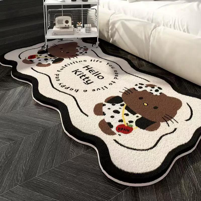 Коврик Hello Kitty, искусственный мех, мягкий прикроватный ковёр, размеры 40×60–80×200 см