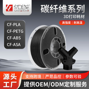 ����CF-PLA 3d��ӡ�Ĳĸߏ���̼�w�S�ͺϲ��� CF-PETG CF-ASA����