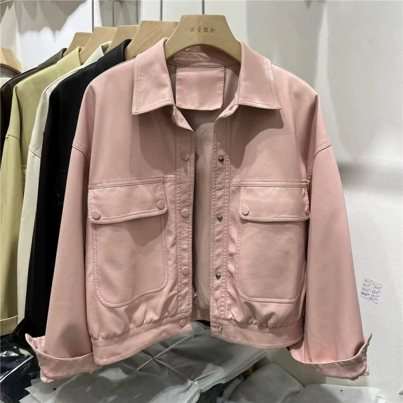 Demi-season autumn jacket for leisure, oversize