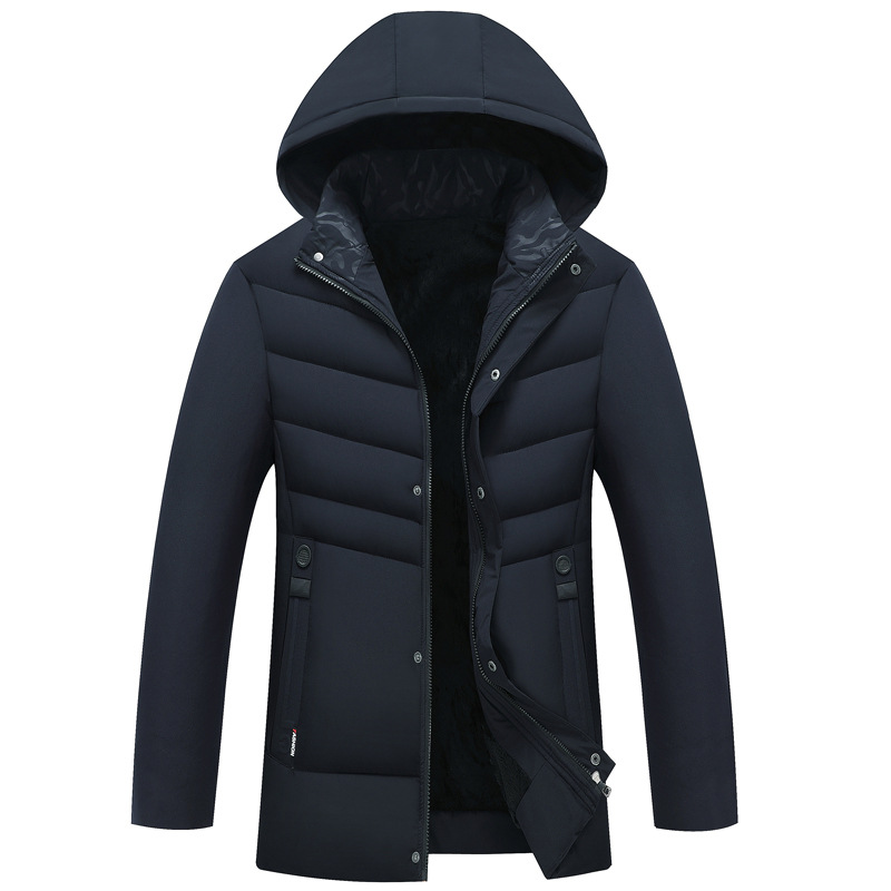 2026 Winter Cross-Border Amazon 3D Men's Thick Hooded Jacket, New Style, Fashionable Casual Warm Clothing