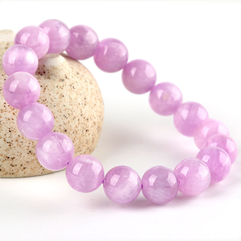 Natural purple lithium light bracelet with cat eye effect purple lithium light bracelet jewelry lavender color purple lithium light Natural purple lithium light bracelet with cat eye effect purple lithium light bracelet jewelry lavender color purple lithium light