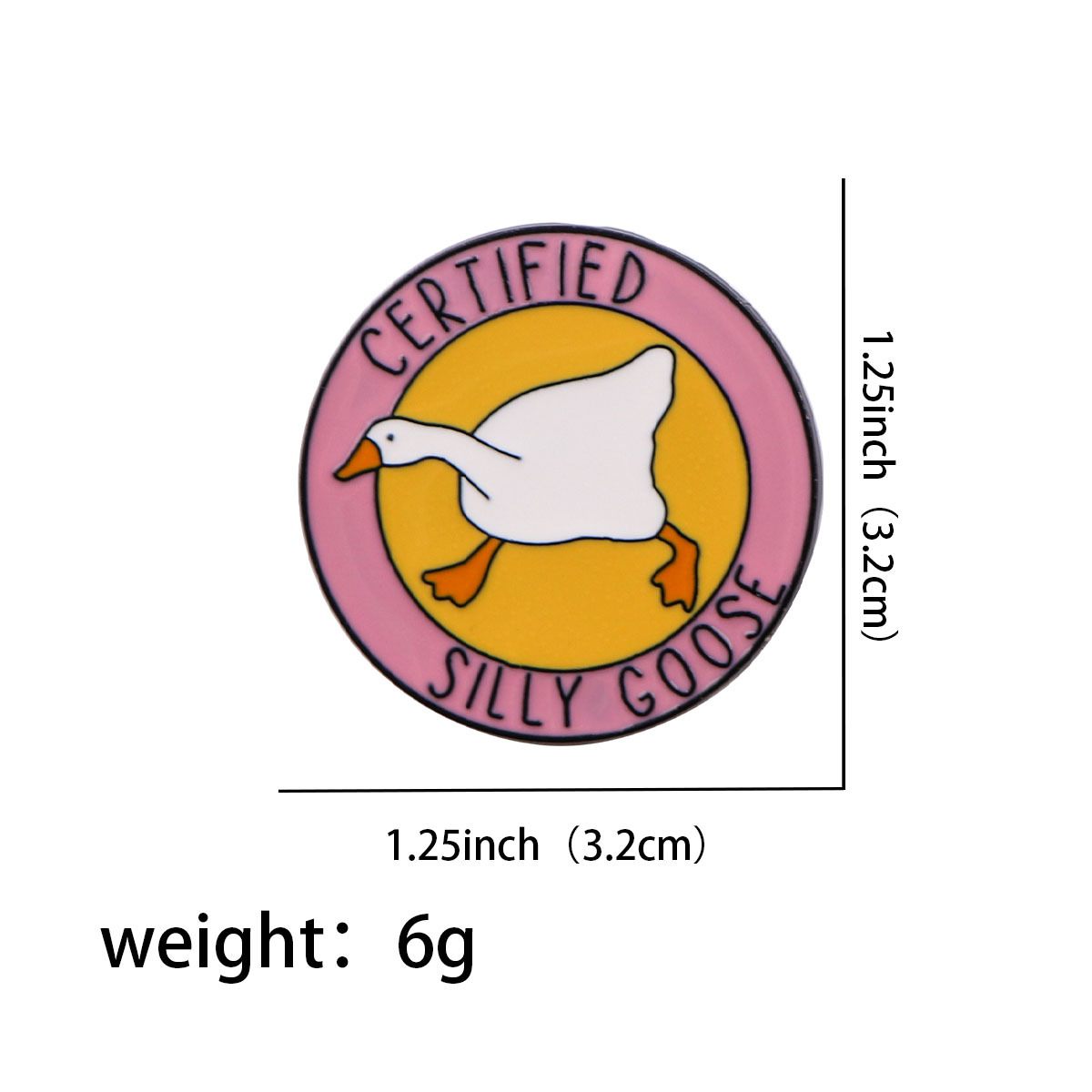 8g Weight Brooches Classification Casual, Daily Occasion Zinc alloy Material Swan, Letter Pattern All Seasons Season Unisex Gender Enamel Design Cute Style Cute Pin Swan Letter Zinc Alloy Enamel Unisex Brooches 7