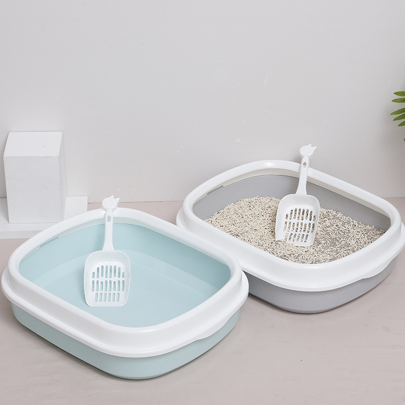 厂家批发大号半封闭猫砂盆防外溅塑料猫砂铲猫咪宠物用品猫厕所|undefined
