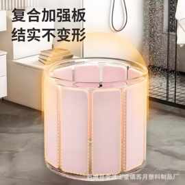 厂家折叠浴桶加厚洗澡桶懒人免安装泡澡桶成人儿童家用泡澡桶