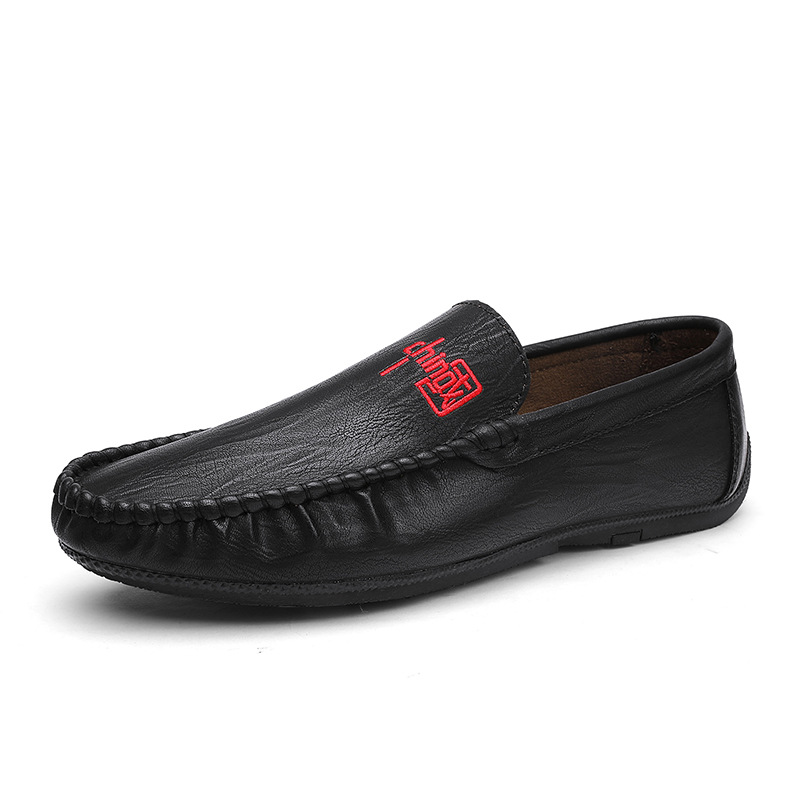 Herren Leder Slipper Bequeme Freizeitschuhe Für Den Sommer_voghion.com