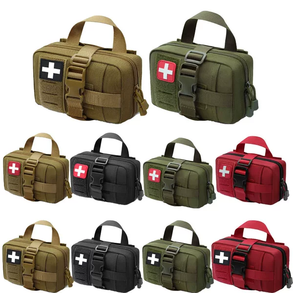 Molle Tactical First Aid Kit Outdoor Portable Medical Storage Bag Wilderness Emergency Kit Cs Field Accessory Bag