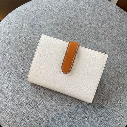 Palm print bifold wallet for women  new style cowhide wallet coin card holder contrasting color niche design large capacity simple