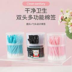 掏耳勺棉簽二合一耳朵清潔雙用耳勺棉簽掏耳神器美容化妝棉簽棉棒