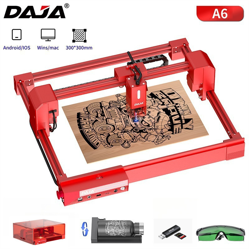 DAJA雕将A6 laser engraving machine metal glass