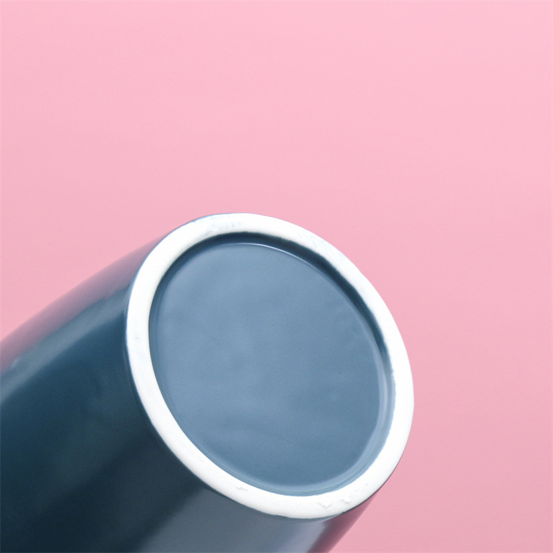 Estilo nórdico florero de cerámica arreglo de flores decoración de la sala de estar blanca artesanía creativa decoración suave hogar arte flor dispositivo