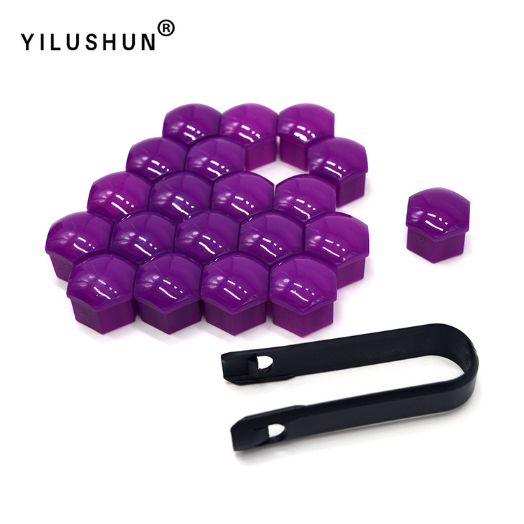 17mm 19mm 21mm universal del neumático de coche tapón rosca cubo decorativo plástico tuerca cubierta protectora