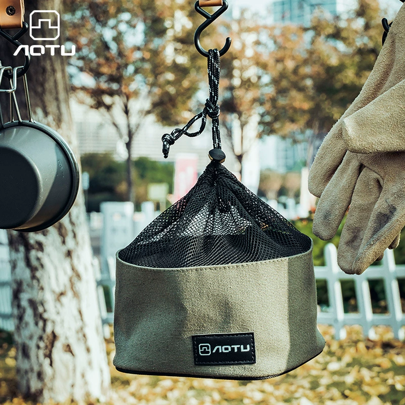 Открытый Холщовая Сумка для хранения кемпинг Бензобак струна легкая посуда шнурок Сумка на шнурке всякое оборудование Организация сумка