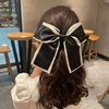 Small hair accessory with bow, design advanced sophisticated hair rope, Chanel style, high-quality style