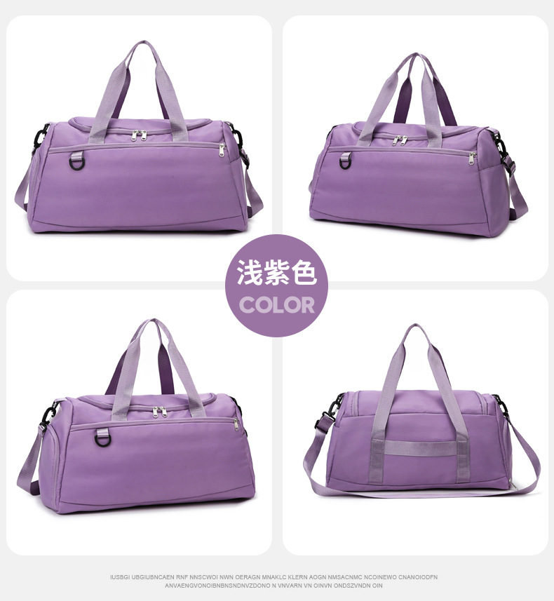 Bolsa de gimnasio con logotipo personalizado, bolsa de viaje de gran capacidad, separación de seco y húmedo, compartimento independiente para zapatos, bolsa de yoga deportiva con ruedas