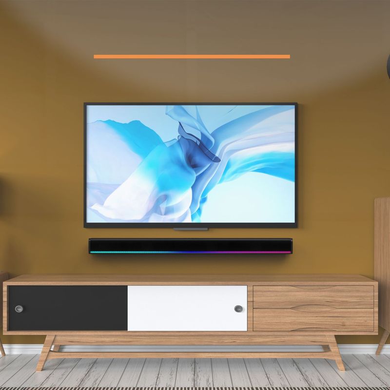 源工場の新型クールなイルミネーションテレビ専用の声覇音響ホームシアターのエコー壁ブルートゥーススピーカー|undefined
