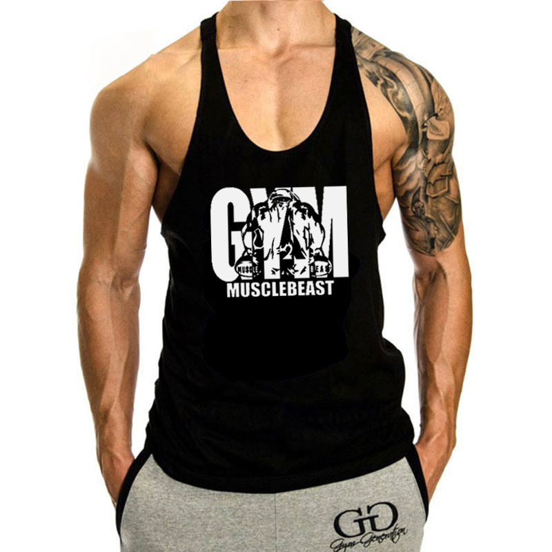 Men's Muscle Fitness Vest, Sleeveless Loose Fit Large Size Tank Top for Weightlifting, Breathable Training Top
