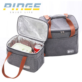 Cross-border direct supply thickened aluminum foil insulation bag large capacity portable square lunch bag outdoor waterproof picnic bag