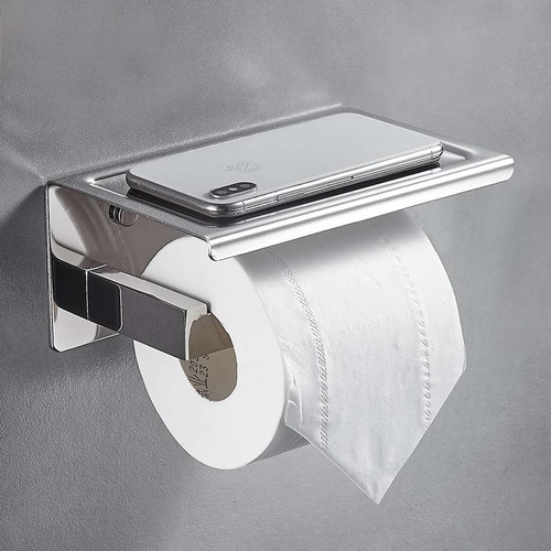 Paper Towel Holder 304 Stainless Steel Bathroom Toilet Paper Holder Wall Mounted Toilet Paper Rack Bathroom Shelf
