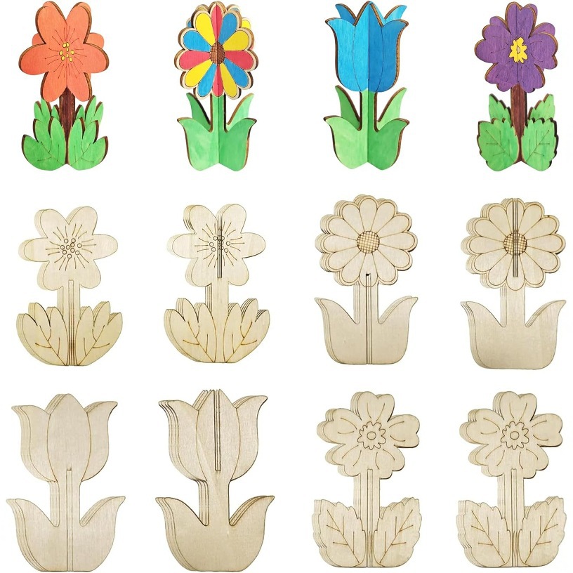 DIY挂件原木色带麻绳木片吊件激光雕刻木制手工艺2025工艺品