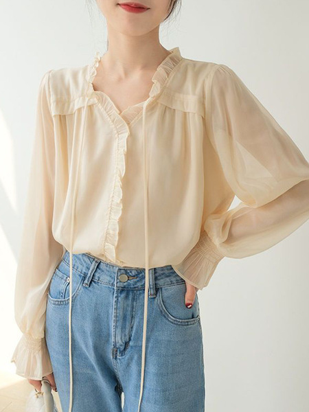 Apricot long-sleeve