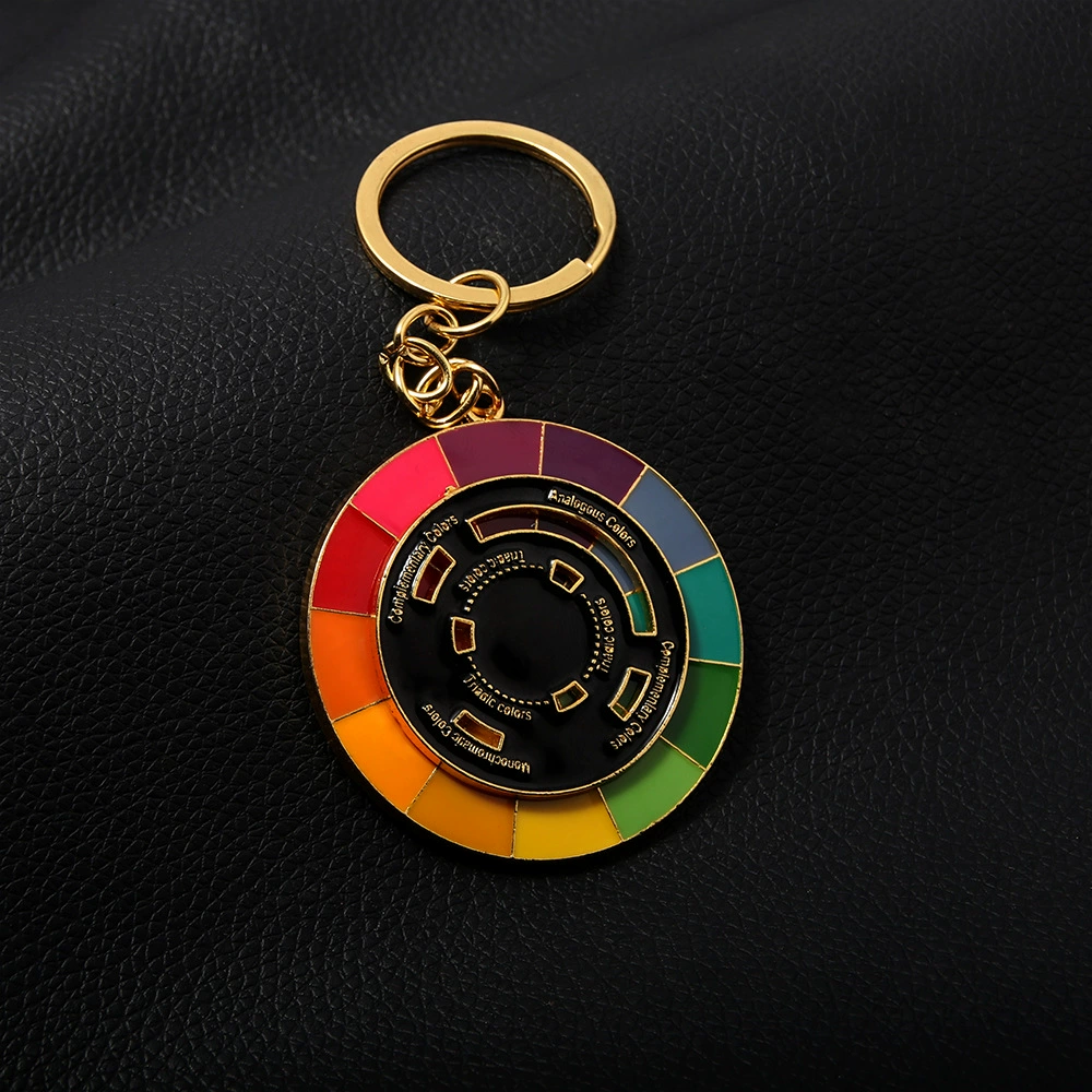 Rainbow emotional adjustable keychain, badge, brooch