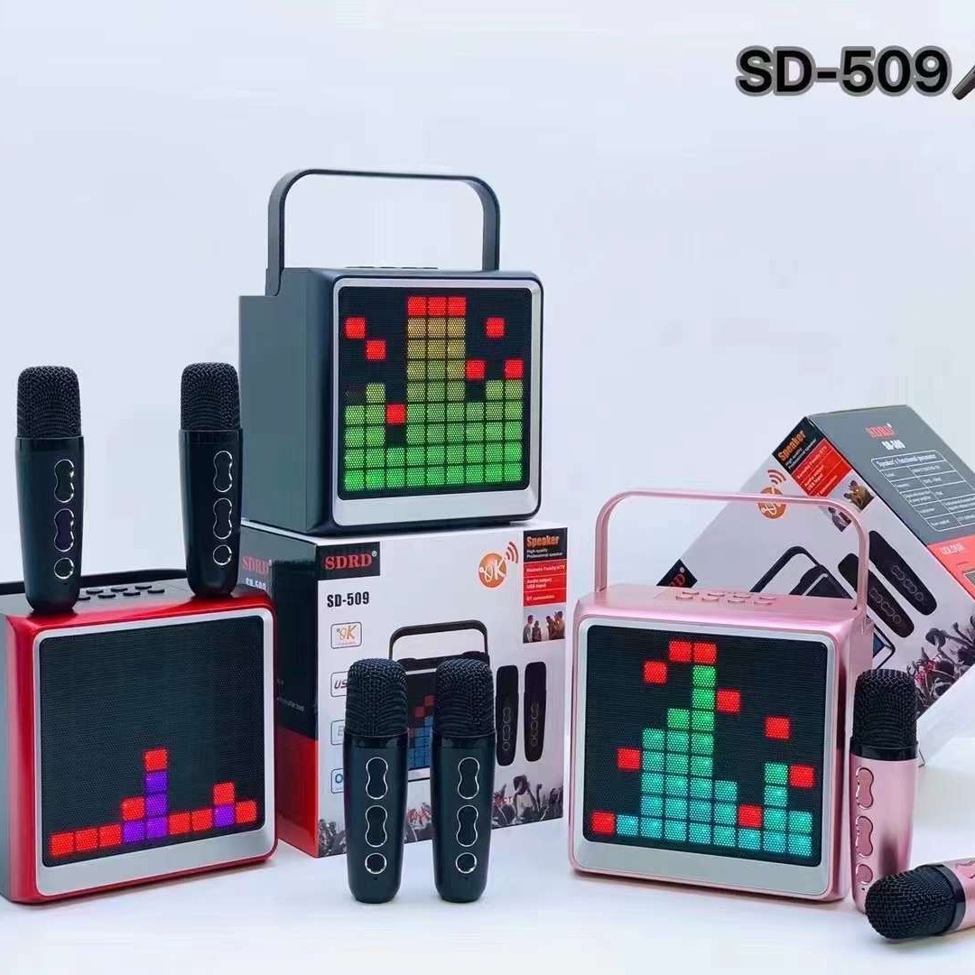 SD509 Bluetooth With Hidden Microphone, Portable Wireless Outdoor Camping Entertainment Karaoke Mobile Phone Singing_voghion.com