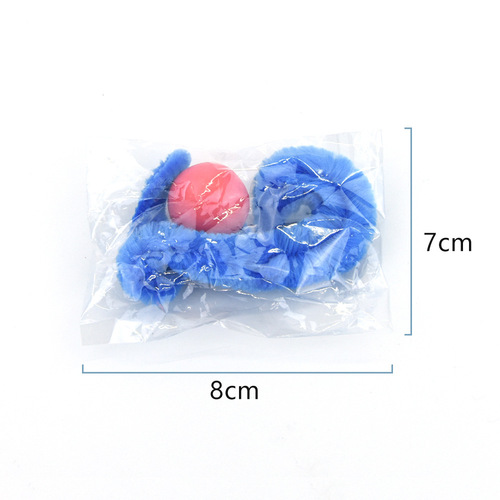 Amazon's new product pet cat toys solid color bouncy ball caterpillar funny cat stick cat interactive toys supplies